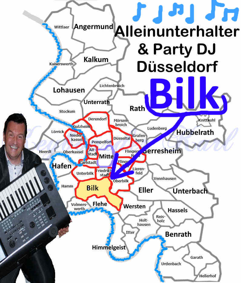 Live Musik und DJ Düsseldorf Bilk - Alleinunterhalter Düsseldorf Bilk und DJ hat Termine frei